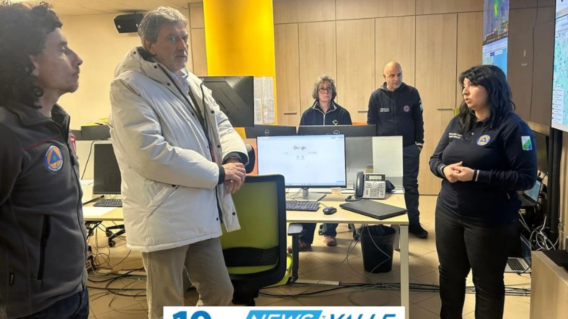 Meteo, Marco Marsilio in Sala operativa della Protezione civile: massima attenzione per il peggioramento atteso tra fine marzo e inizio aprile